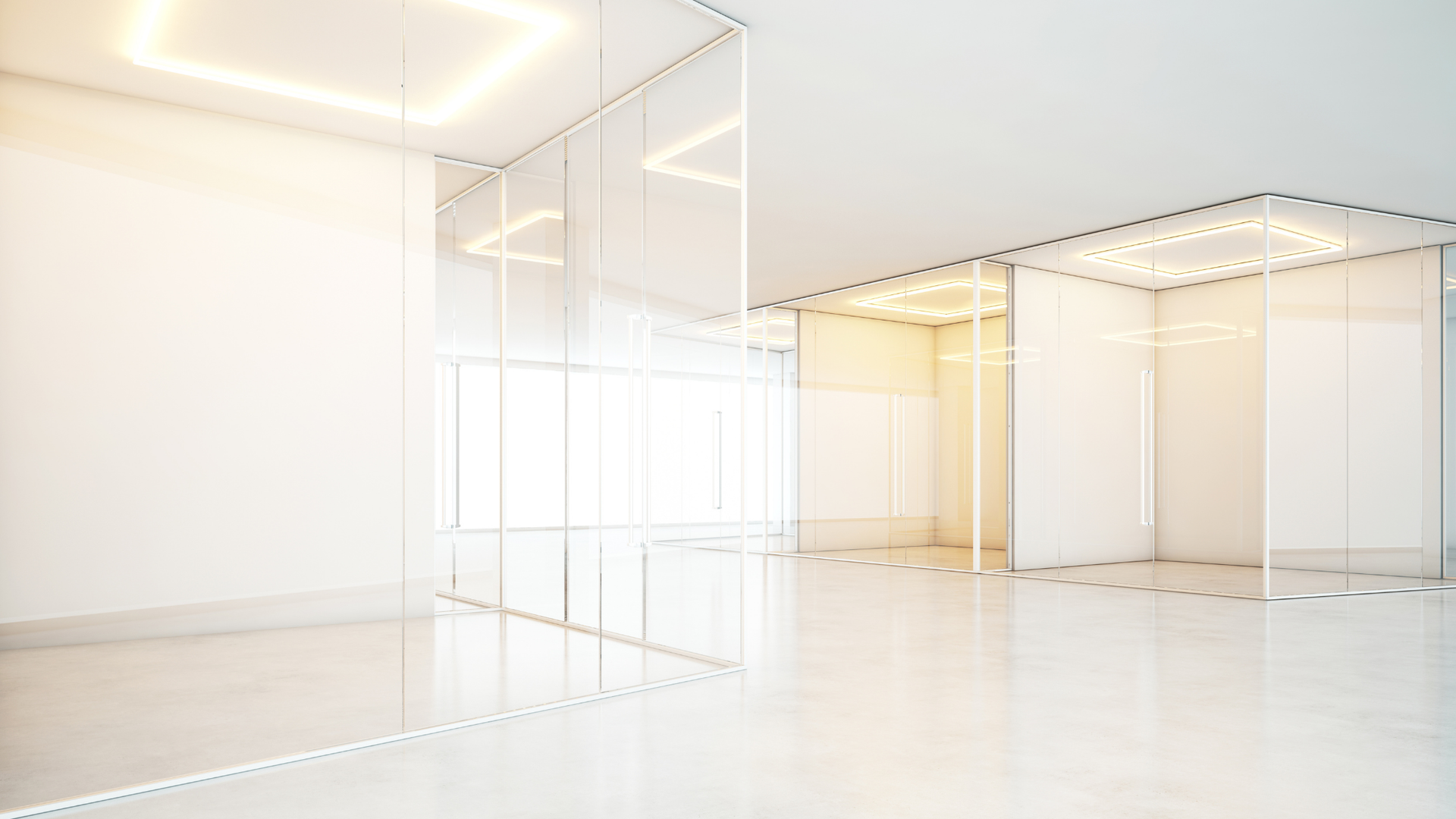 Empty office space with no furniture.